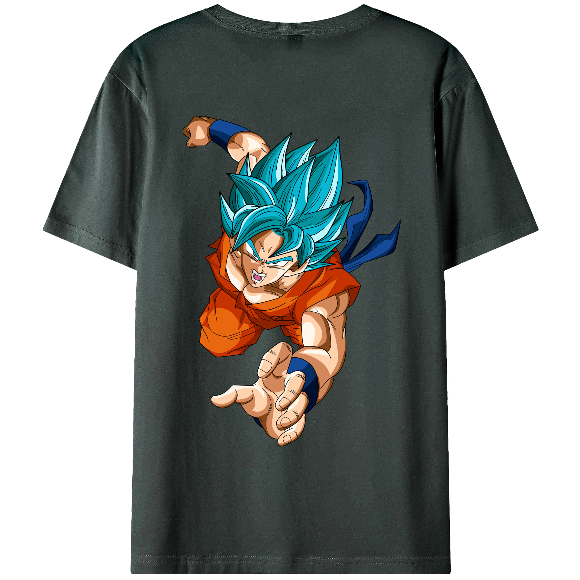 （画像用） ドラゴンボール ベジット DRAGON BALL Vegetto 綿100％ メンズ半袖Tシャツ（バックプリント） 通気性